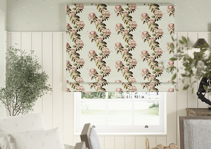 Upton, Aprils Bloom Bud Green - Twist&Fit Roman Blind - Image 3